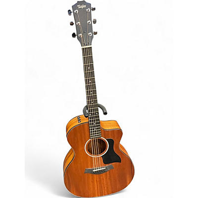 Used Taylor Custom 224CE-K DLX Natural Acoustic Electric Guitar