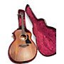 Used Taylor Custom 224ce-K Deluxe Natural Acoustic Electric Guitar Natural