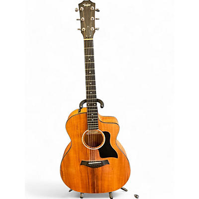 Taylor Used Taylor Custom 224ce-k DLX Natural Acoustic Guitar