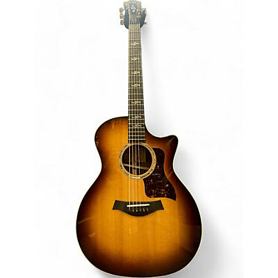 Taylor Used Taylor Custom 414CE 2 Tone Sunburst Acoustic Electric Guitar