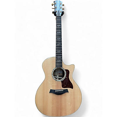 Used Taylor Custom 414CE Natural Acoustic Electric Guitar