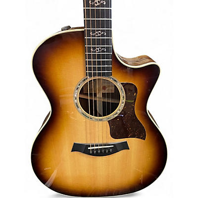 Used Taylor Custom 414CE Shaded Edge Burst  Acoustic Electric Guitar