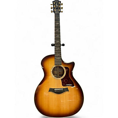 Used Taylor Custom 414CE Shaded Edge Burst Acoustic Electric Guitar