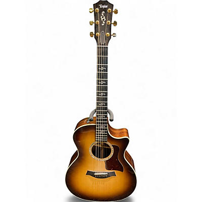 Used Taylor Custom 414CE V-Class Sunburst Acoustic Electric Guitar