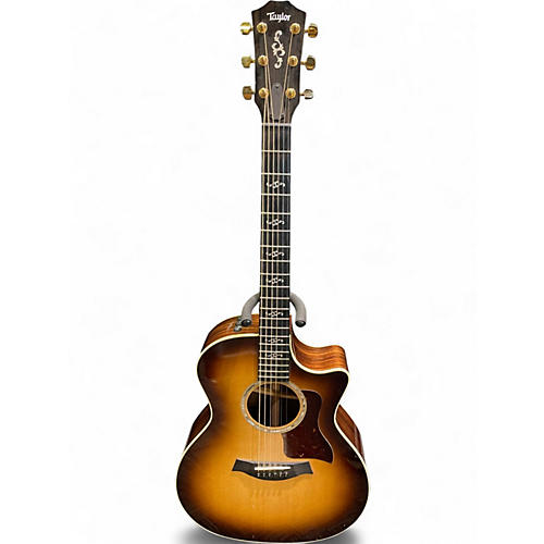 Used Taylor Custom 414CE V-Class Sunburst Acoustic Electric Guitar Sunburst