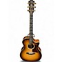 Used Taylor Custom 414CE V-Class Sunburst Acoustic Electric Guitar Sunburst
