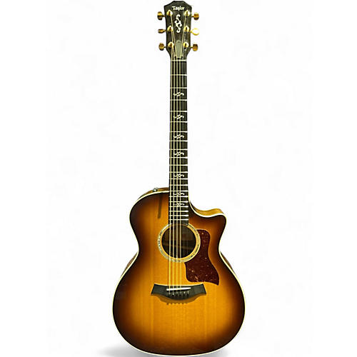 Used Taylor Custom 414ce Limited Edition V-Class Shaded Edge Burst Acoustic Electric Guitar Shaded Edge Burst