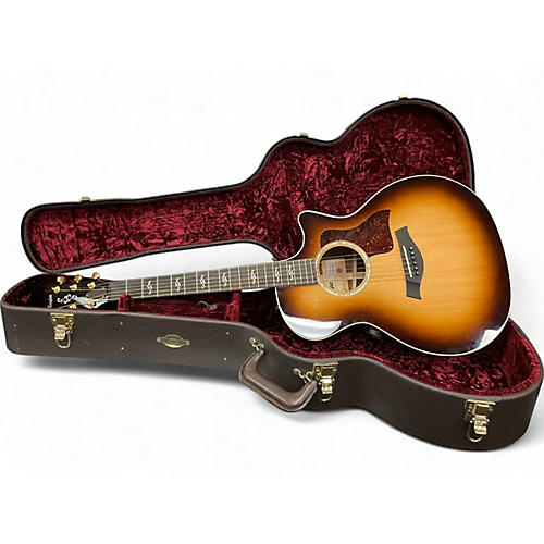 Used Taylor Custom 414ce Shaded Edge Burst Acoustic Guitar Shaded Edge Burst