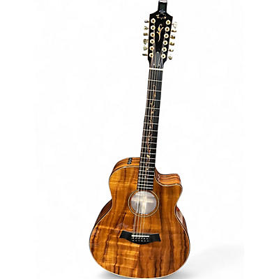 Used Taylor K66CE KOA 12 String Acoustic Electric Guitar