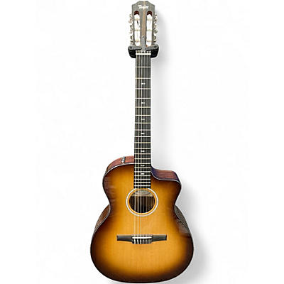 Used Taylor Sunset Blvd 214ce-N Plus Brown Sunburst Classical Acoustic Electric Guitar
