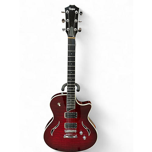 Used Taylor T3 Red to Black Fade Hollow Body Electric Guitar Red to Black Fade