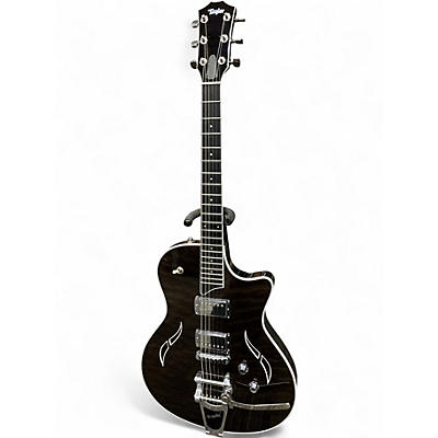 Used Taylor T3B Bigsby Trans Black Hollow Body Electric Guitar