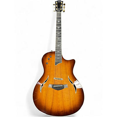 Used Taylor T5C2 quit burst Hollow Body Electric Guitar