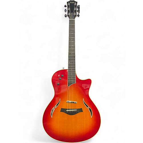 Used Taylor T5S Dark Cherry Burst Hollow Body Electric Guitar Dark Cherry Burst