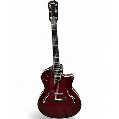 Used Taylor T5S Red Hollow Body Electric Guitar