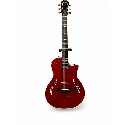 Used Taylor T5Z PRO Trans Red Acoustic Electric Guitar