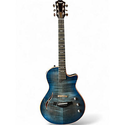 Used Taylor T5Z Pro Big Leaf Maple Top Harbor Blue Acoustic Electric Guitar
