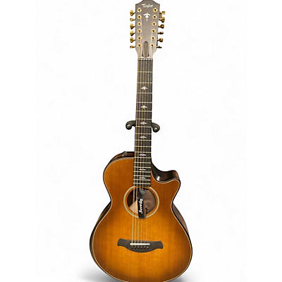 Used Taylor Taylor 652CE Builders Edition Wild Honey Bust 12 String Acoustic Guitar