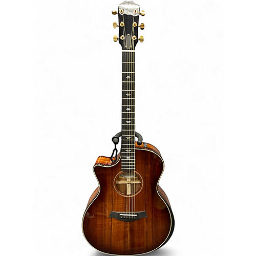 Used Taylor custom ga Natural Acoustic Electric Guitar Natural