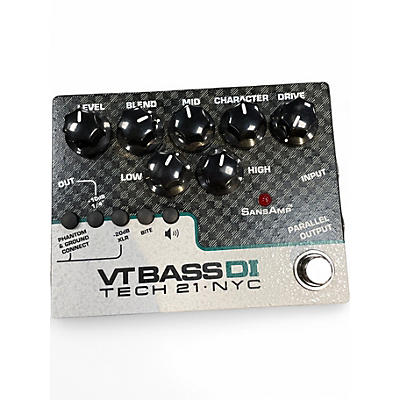 Used Tech 21 CSVTBDI Sansamp Character Series VT Bass DI Bass Effect Pedal