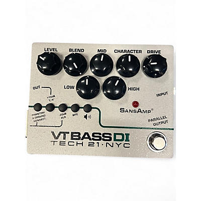 Used Tech 21 CSVTBDI Sansamp Character Series VT Bass DI Bass Effect Pedal