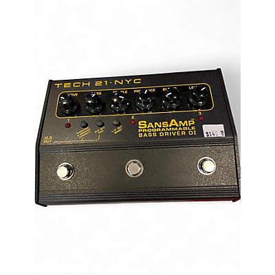 Used Tech 21 SANS AMP BASS DRIVER Effect Pedal