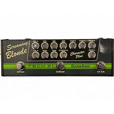 Used Tech 21 SANSAMP CHARACTER PLUS SERIES SCREAMING BLONDE Effect Pedal