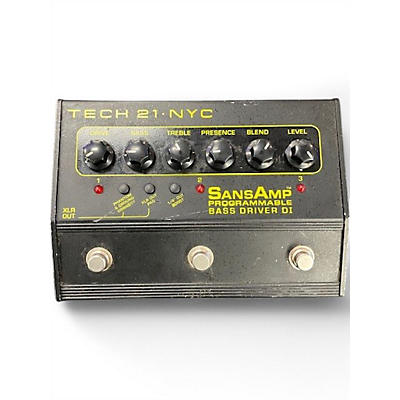 Used Tech 21 SANSAMP PROGRAMMABLE BASS DRIVER DI Pedal