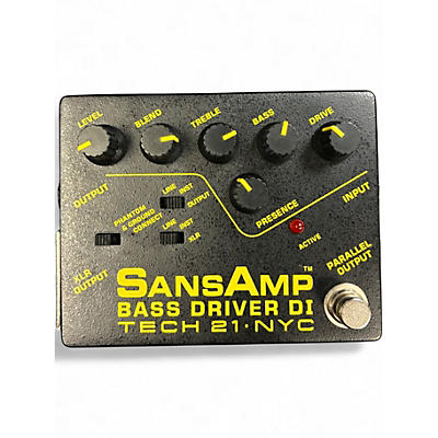 Used Tech 21 SansAmp Bass Driver DI Bass Effect Pedal