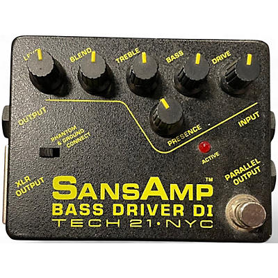 Used Tech 21 SansAmp Bass Driver DI Pedal Bass Effect Pedal