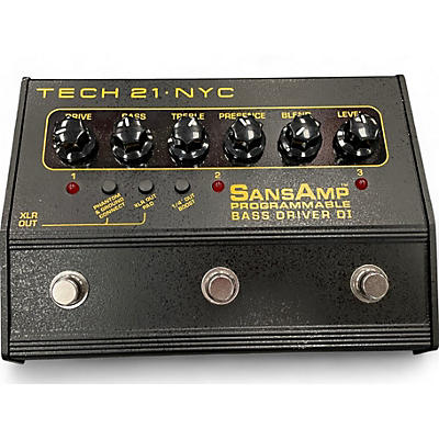 Tech 21 Used Tech 21 SansAmp Programmable bass Driver DI Bass Effect Pedal