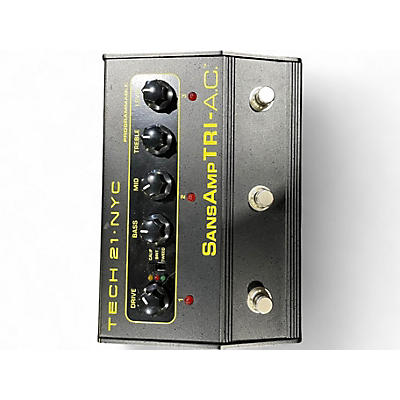 Used Tech 21 SansAmp Tri AC Distortion Effect Pedal