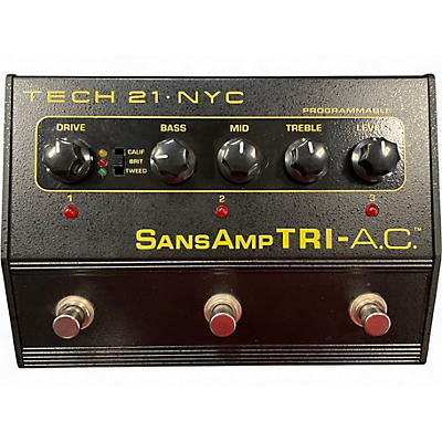 Used Tech 21 SansAmp Tri AC Distortion Effect Pedal