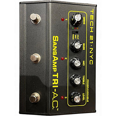 Used Tech 21 SansAmp Tri AC Distortion Effect Pedal