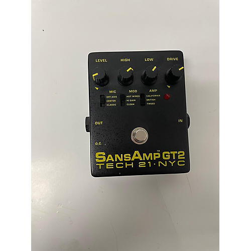 Tech 21 Used Tech 21 Sansamp GT2 Tube Amp Emulator Effect Pedal