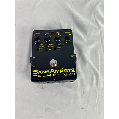 Tech 21 Used Tech 21 Sansamp GT2 Tube Amp Emulator Effect Pedal