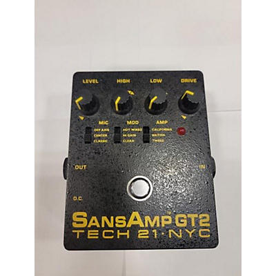 Tech 21 Used Tech 21 Sansamp GT2 Tube Amp Emulator Effect Pedal