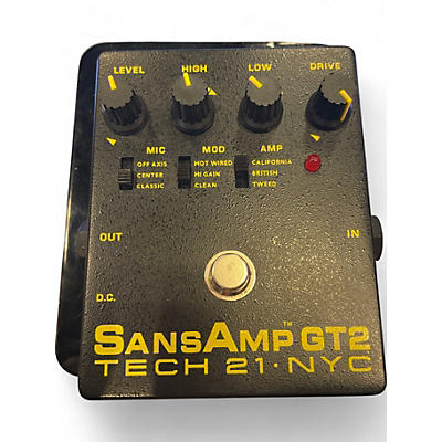 Tech 21 Used Tech 21 Sansamp GT2 Tube Amp Emulator Effect Pedal