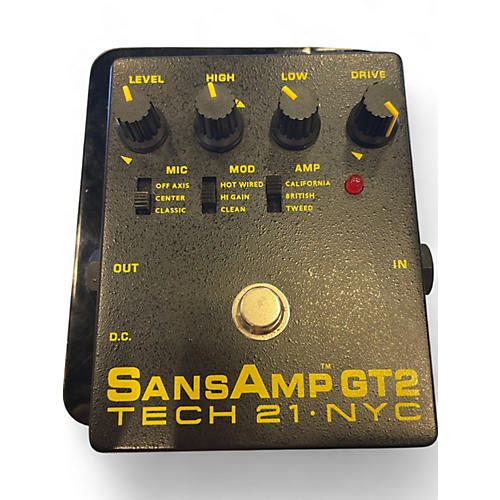 Tech 21 Used Tech 21 Sansamp GT2 Tube Amp Emulator Effect Pedal