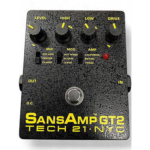 Tech 21 Used Tech 21 Sansamp GT2 Tube Amp Emulator Effect Pedal