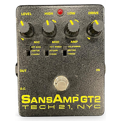 Used Tech 21 Sansamp GT2 Tube Amp Emulator Effect Pedal