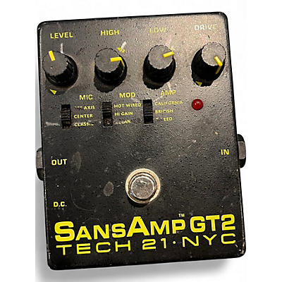 Used Tech 21 Sansamp GT2 Tube Amp Emulator Effect Pedal