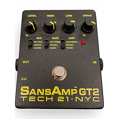 Used Tech 21 Sansamp GT2 Tube Amp Emulator Effect Pedal