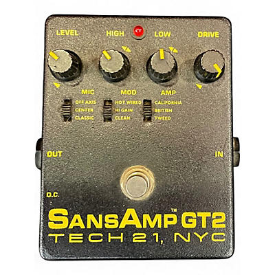 Used Tech 21 Sansamp GT2 Tube Amp Emulator Effect Pedal