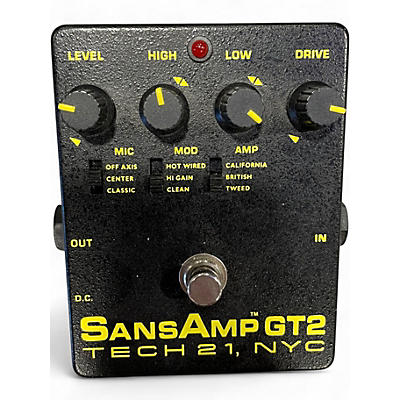 Used Tech 21 Sansamp GT2 Tube Amp Emulator Effect Pedal