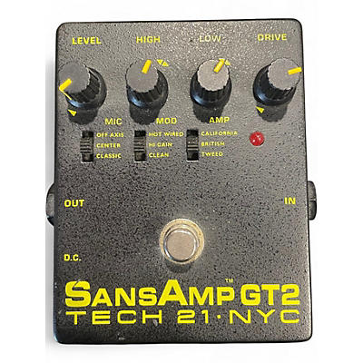 Used Tech 21 Sansamp GT2 Tube Amp Emulator Effect Pedal