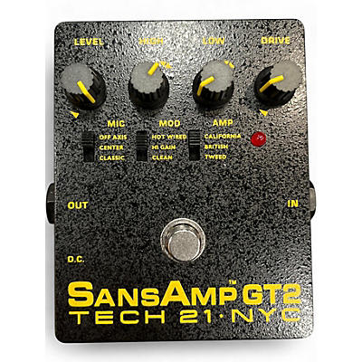 Used Tech 21 Sansamp GT2 Tube Amp Emulator Effect Pedal