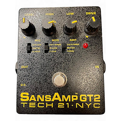 Used Tech 21 Sansamp GT2 Tube Amp Emulator Effect Pedal