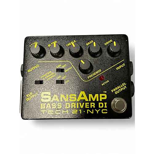 Used Tech 21 Sansamp PBDR Bass Driver DI Bass Effect Pedal