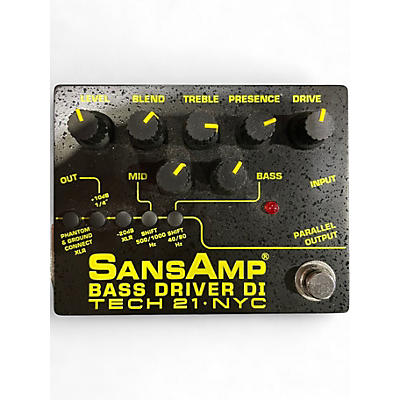 Used Tech 21 Sansamp PBDR Bass Driver DI Bass Effect Pedal